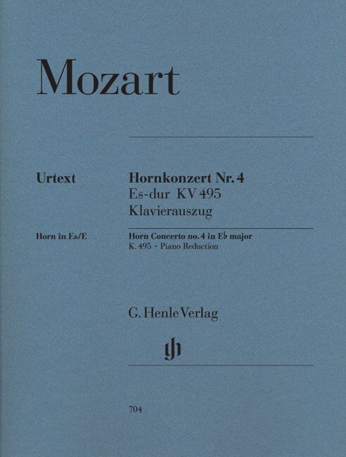 Mozart Concerto No. 4 K 495 E Flat for Horn and Piano Reduction by Jan Philip Schulze