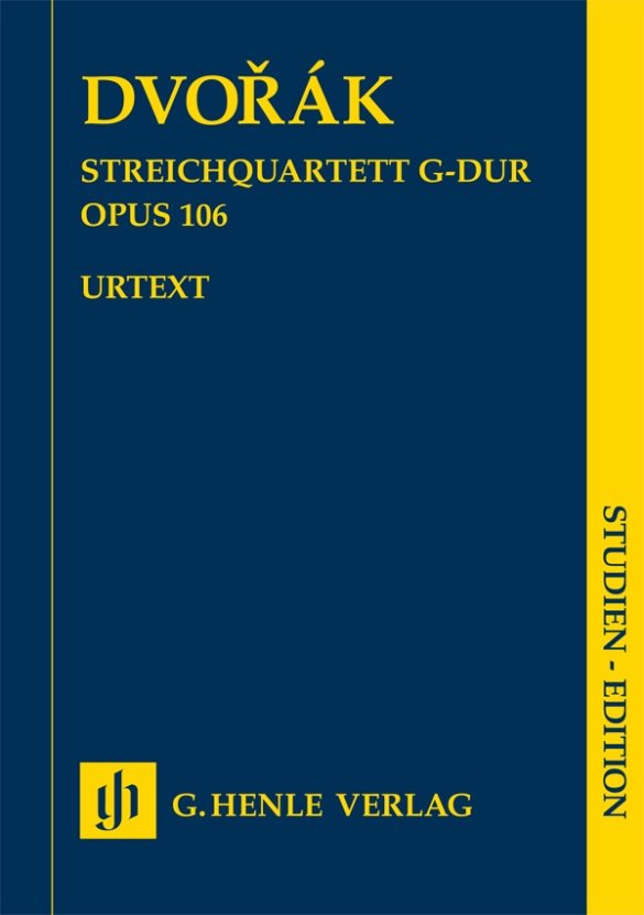Dvořák: String Quartet in G Major, Op. 106 — Study Score (G. Henle Verlag)