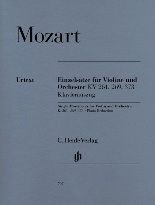 Single Movements K 261 K 269 K 373 Violin Piano Book
