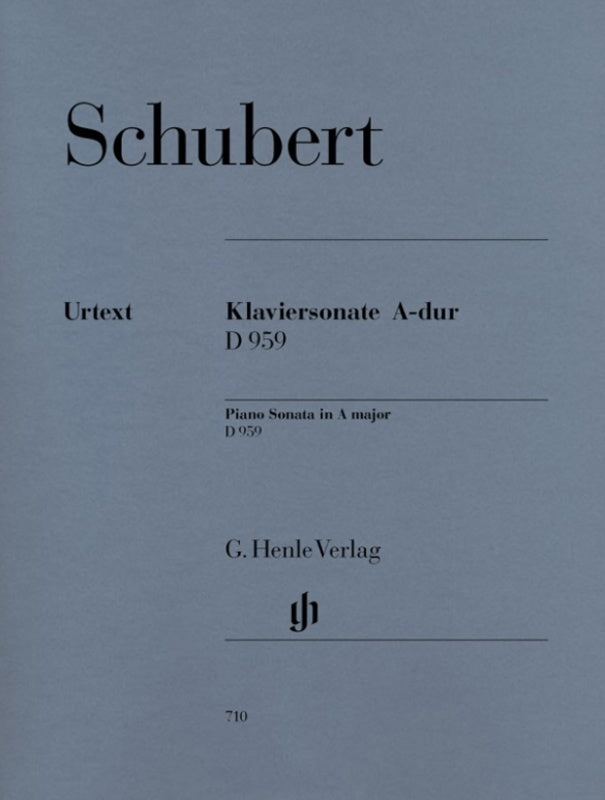 Sonata D959 A Urtext (Softcover Book)