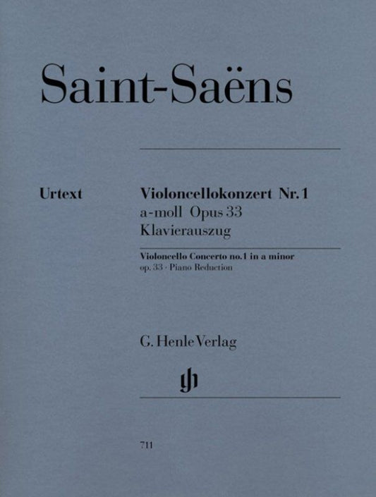 Saint-Saens Cello Concerto No. 1 Op. 33 A Minor Urtext Edition by G. Henle Verlag