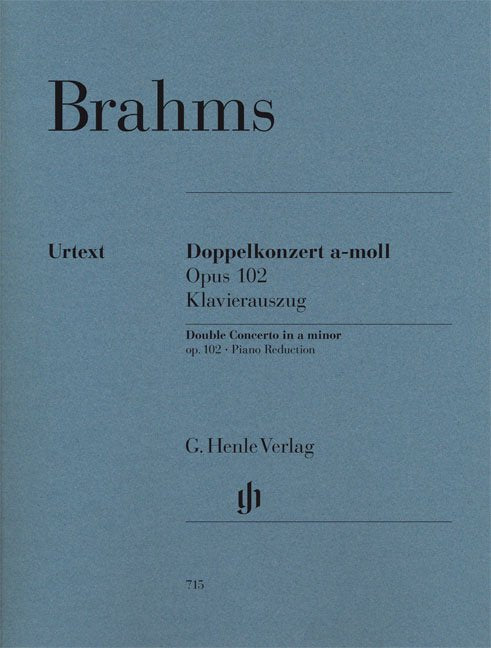 Brahms: Double Concerto, Op. 102 — Violin & Cello (G. Henle Verlag)