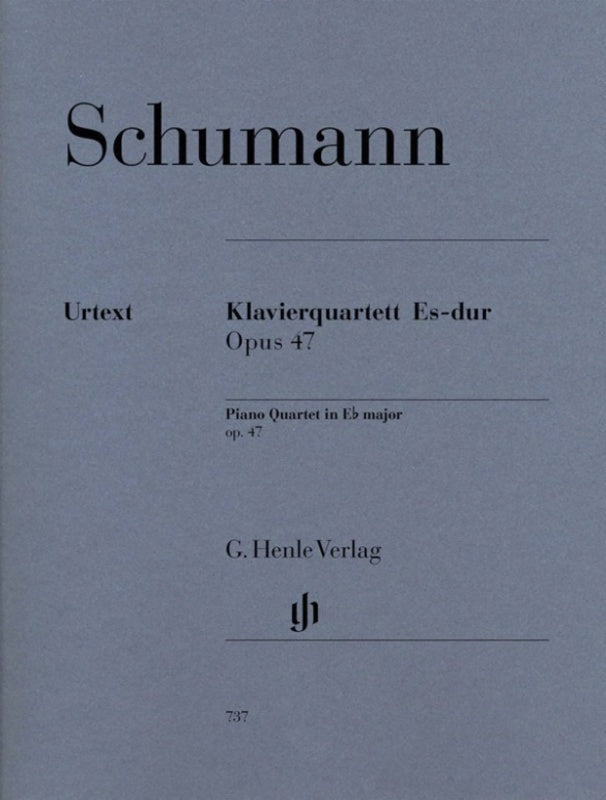 Schumann - Quartet Op 47 E Flat Piano/Violin/Viola/Cello (Set Of Parts) Book