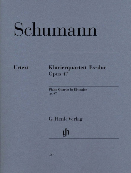 Schumann - Quartet Op 47 E Flat Piano/Violin/Viola/Cello (Set Of Parts) Book