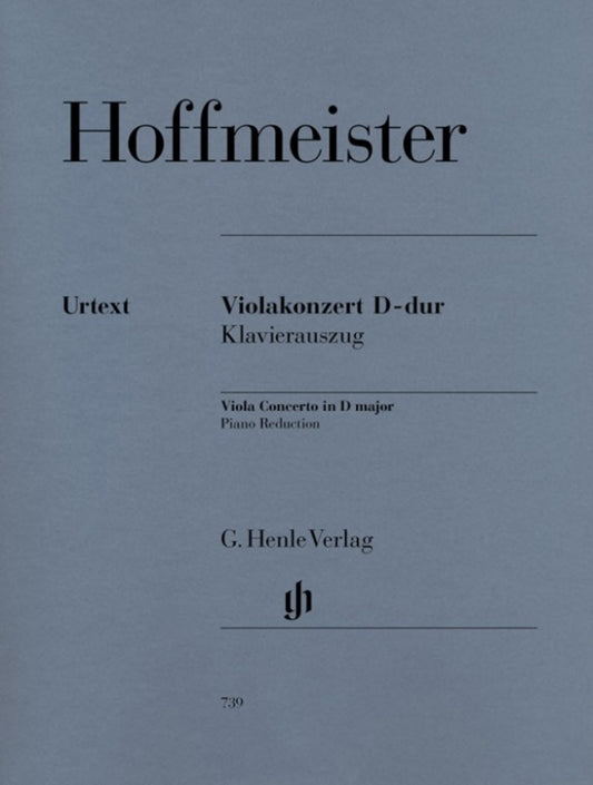 Hoffmeister - Concerto D Maj Viola/Piano Book