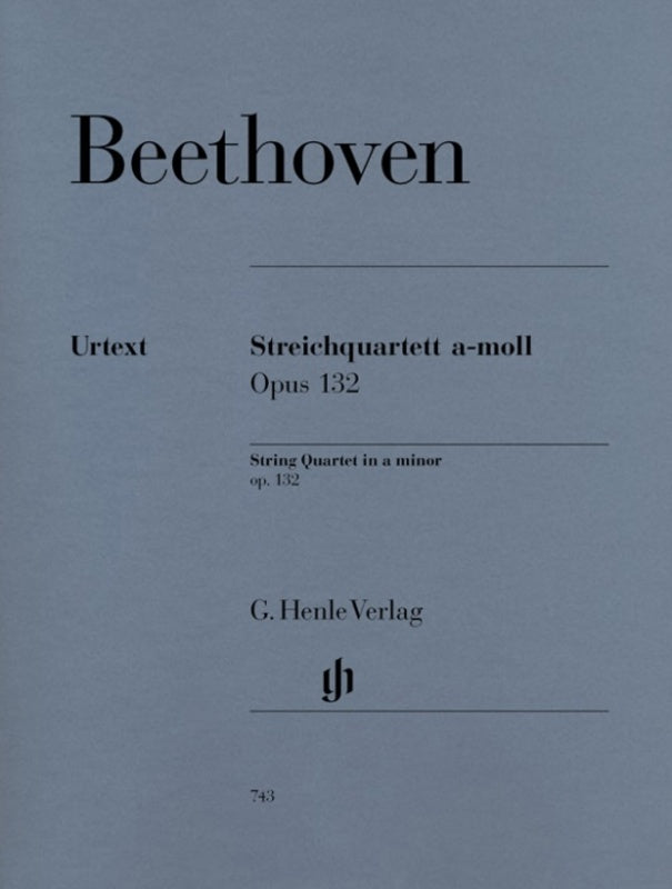 Beethoven - String Quartet Op 132 A Minor Urtext (Set Of Parts) Book