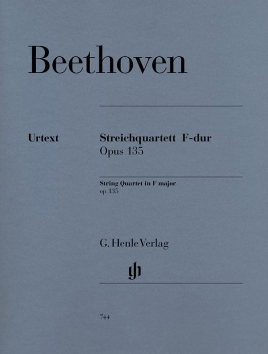 String Quartet Op 135 F (Set Of Parts) Book