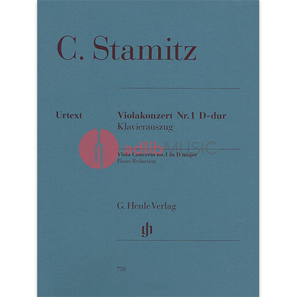Stamitz - Concerto #1 in D Major for Viola with Piano Accompaniment Henle Urtext HN758 — view 2