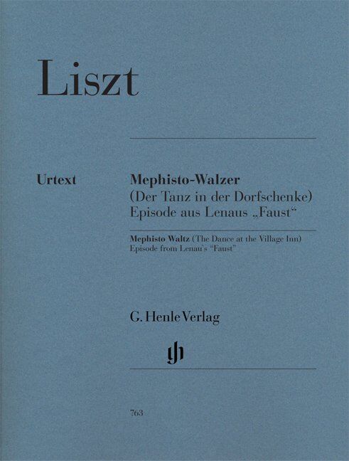Mephisto Waltz No. 1 Dance in the Village Inn for Piano Solo by Franz Liszt, 56 Pages, G. Henle Verlag