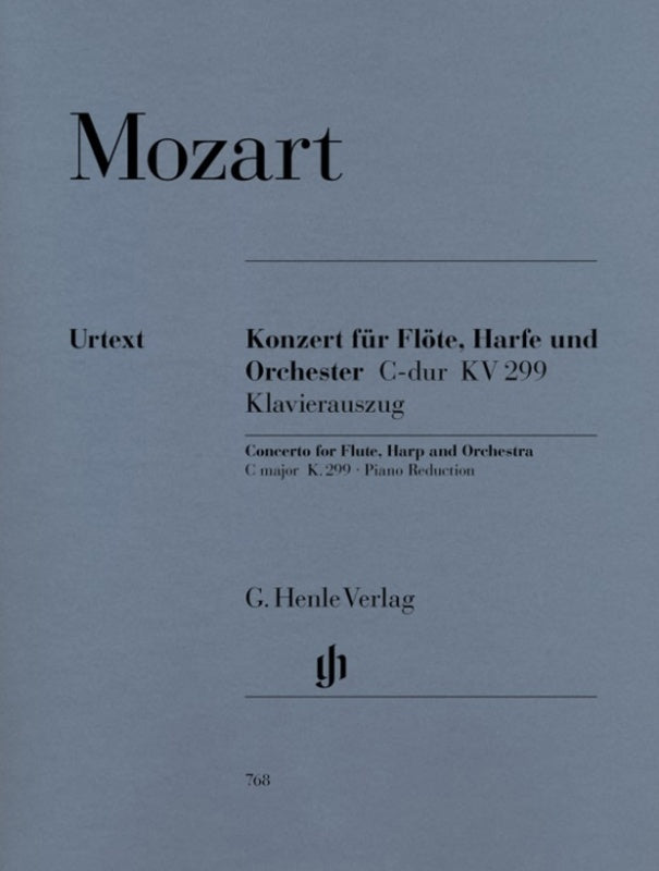 Concerto K 299 C Flute Harp Piano (Softcover Book)