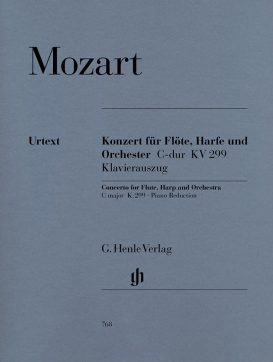 Concerto K 299 C Flute Harp Piano (Softcover Book)