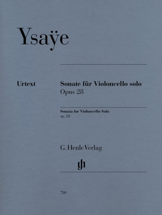 Sonata Op 28 Vlc Solo Urtext (Softcover Book)