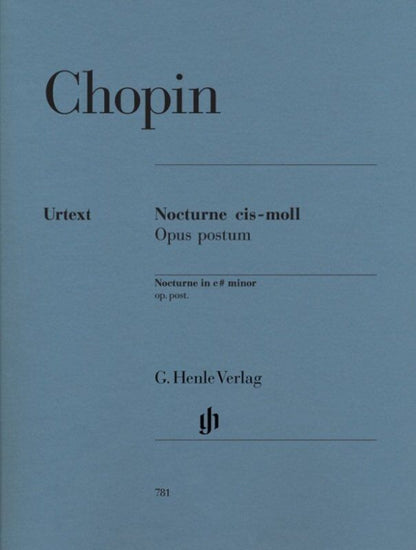 Chopin Nocturne in C Sharp Minor Op. Post for Piano Solo, 8 Pages, G. Henle Verlag