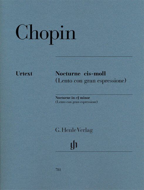 Chopin Nocturne in C Sharp Minor Op. Post for Piano Solo, 8 Pages, G. Henle Verlag — view 2