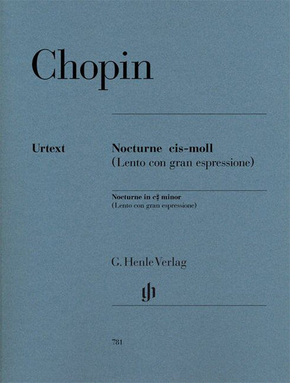 Chopin Nocturne in C Sharp Minor Op. Post for Piano Solo, 8 Pages, G. Henle Verlag — view 2