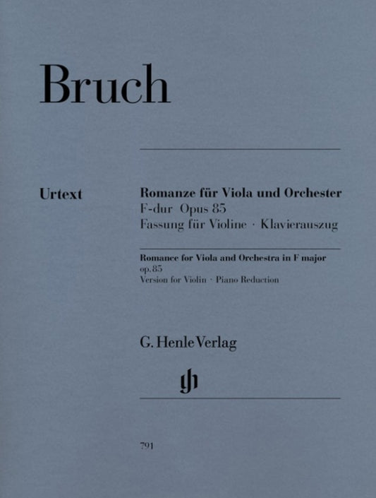 Romance Op 85 F Orig Viola Violin Piano Urtext (Softcover Book)