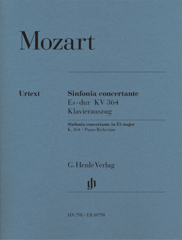 Sinfonia Concertante E Flat K 364 Violin/Viola/Piano (Set Of Parts) Book
