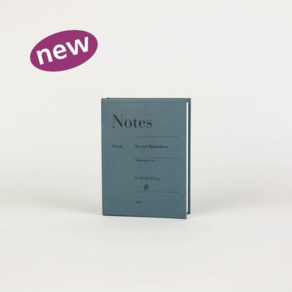 Henle Urtext Sticky Note Set with Foil Markers, 25 & 100 Sheets, Scratch-Resistant Cover, Made in Europe