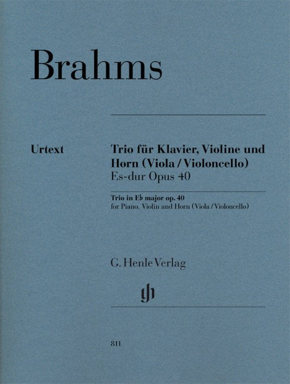 Brahms: Trio in E Flat Major, Op. 40 — Piano, Violin & Horn (G. Henle Verlag)