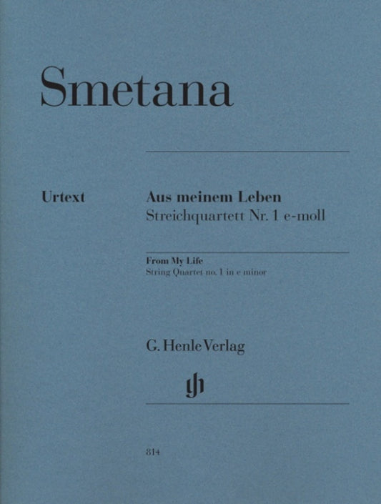 Smetana - From My Life String Quartet No 1 E Min Parts (Set Of Parts) Book