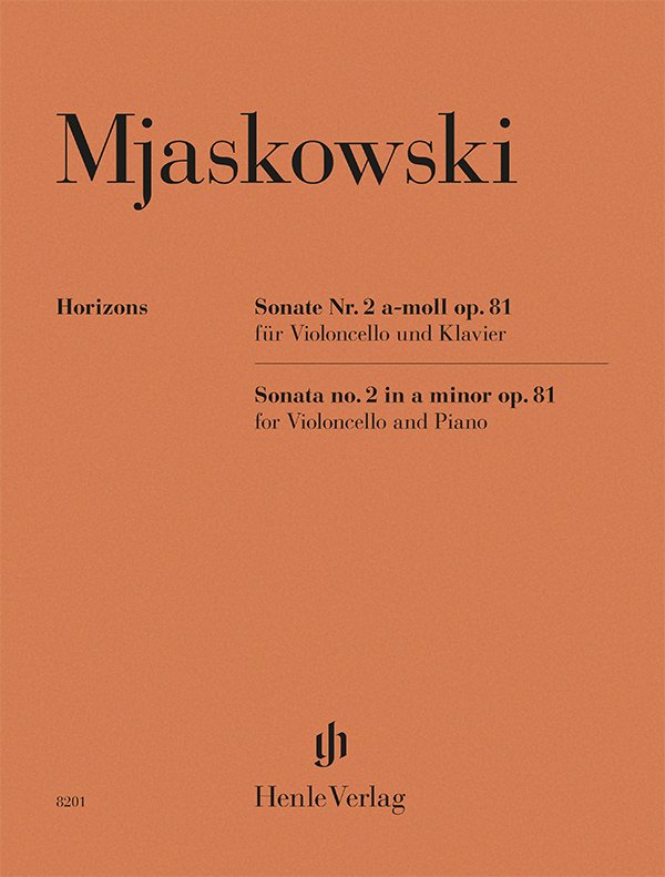 Mjaskowski - Sonata No 2 A Minor Op 81 For Cello And Piano (G. Henle Verlag)