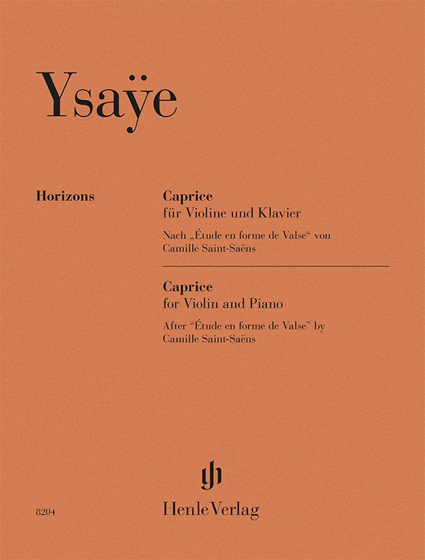 Ysaye - Caprice For Violin And Piano (G. Henle Verlag)