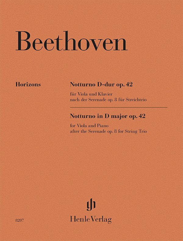 Beethoven - Notturno D Major Op 42 For Viola And Piano (G. Henle Verlag)