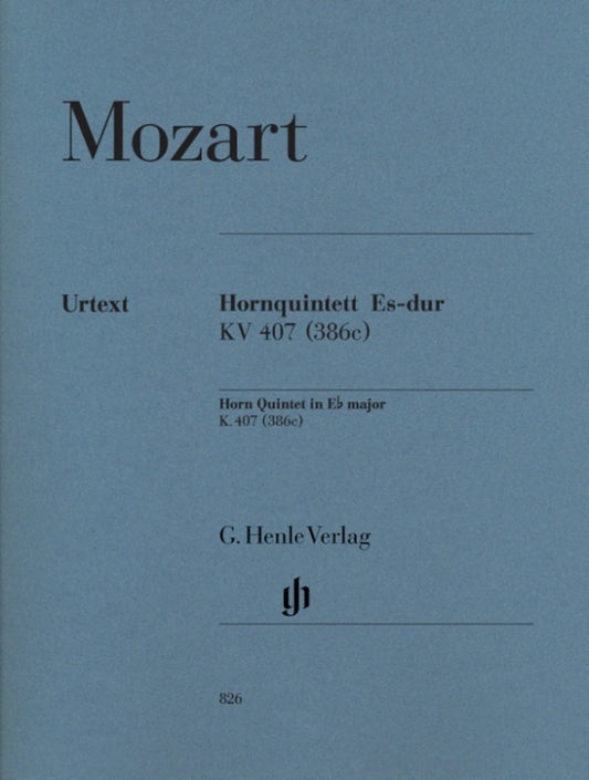 Horn Quintet K 407 E Flat Parts (Set Of Parts) Book