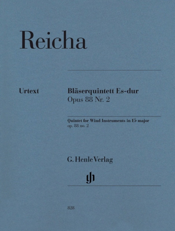 Quintet For Wind Inst In Eb Op 88 No 2 (Music Score/Parts) Book
