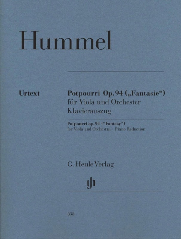 Potpourri Op 94 Vla/Piano (Softcover Book)