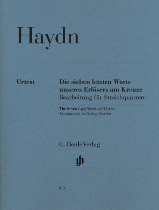 Seven Last Words Hob 20 No 1B String Quartet (Set Of Parts) Book