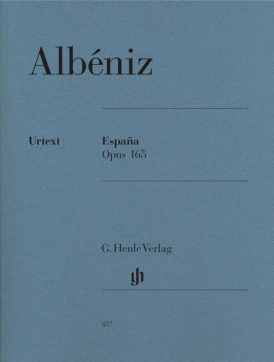 Albeniz - Espana Op. 165 Urtext for Piano Solo, 30 Pages, G. Henle Verlag