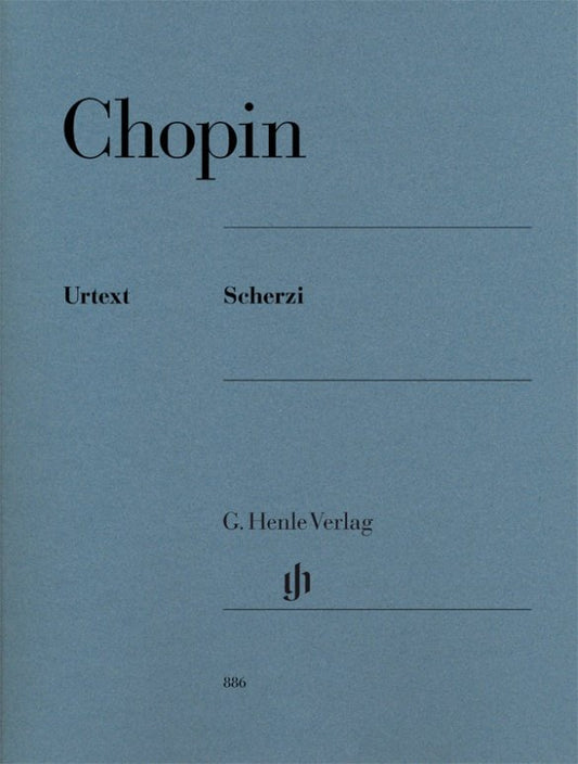 Chopin - Scherzos for Piano Urtext, G. Henle Verlag, 128 Pages, Piano Solo