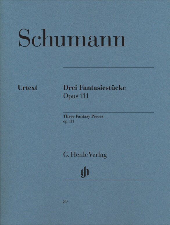 Fantasie Stücke Op. 111 by Robert Schumann, Urtext Edition, Edited by Ernst Herttrich, Piano Solo, 21 Pages, G. Henle Verlag