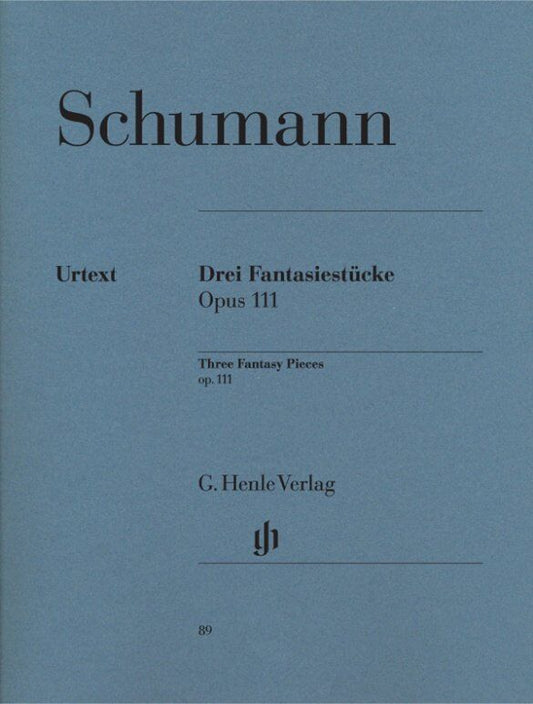 Fantasie Stücke Op. 111 by Robert Schumann, Urtext Edition, Edited by Ernst Herttrich, Piano Solo, 21 Pages, G. Henle Verlag