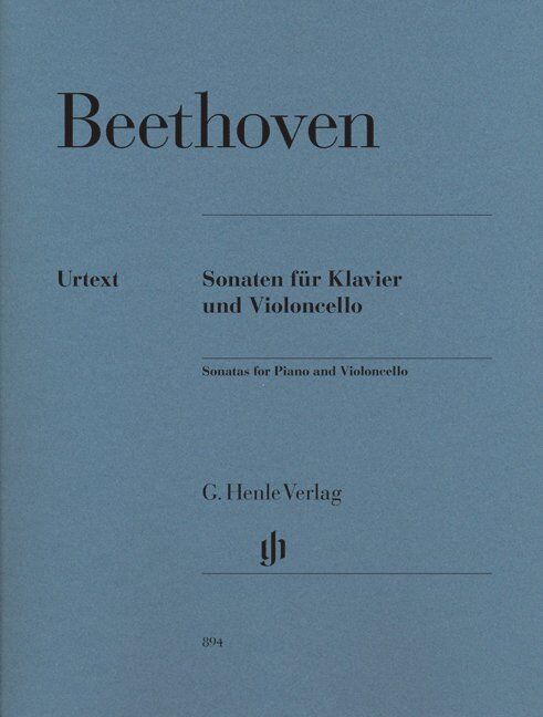 Beethoven Sonatas for Cello and Piano, Urtext Edition, Revised with New Fingerings, 259 Pages, Published by G. Henle Verlag — view 2
