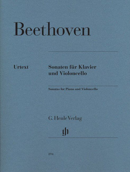 Beethoven Sonatas for Cello and Piano, Urtext Edition, Revised with New Fingerings, 259 Pages, Published by G. Henle Verlag — view 2