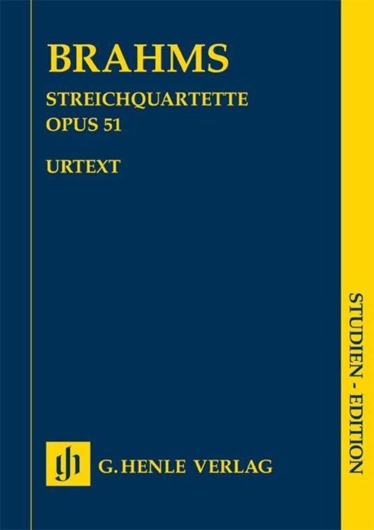 String Quartets Op 51 No 1 C Min No 2 A Min (Music Score) Book