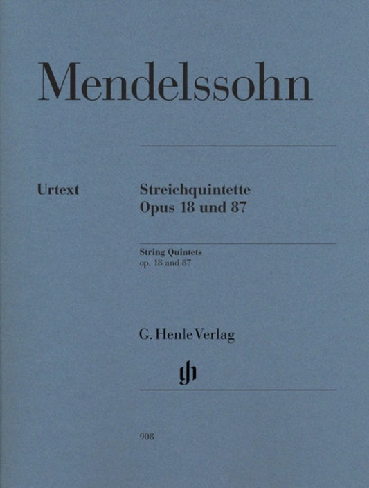 String Quintets 2 Op 18 Op 87 2 Violin 2 Viola Vc (Set Of Parts) Book