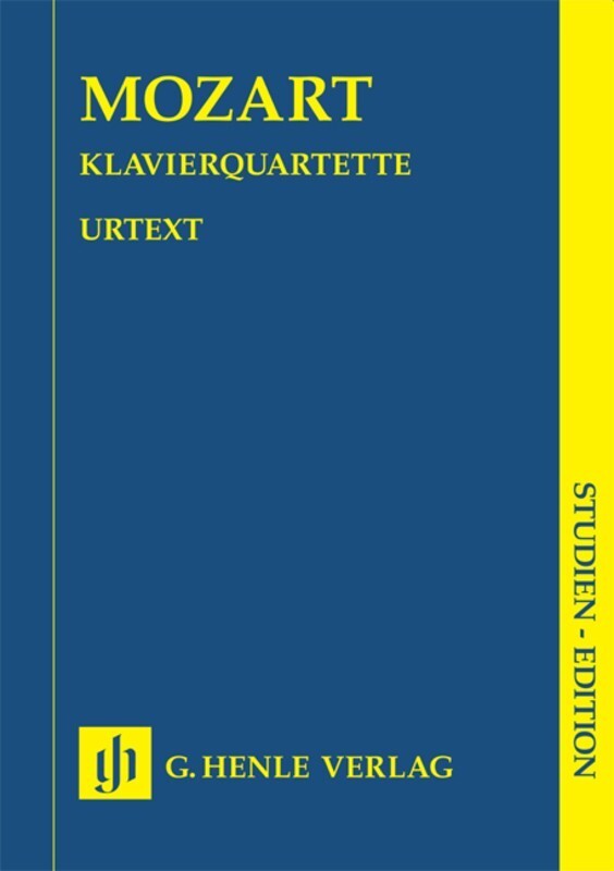 Piano Quartets K478 K493 Study Score Book