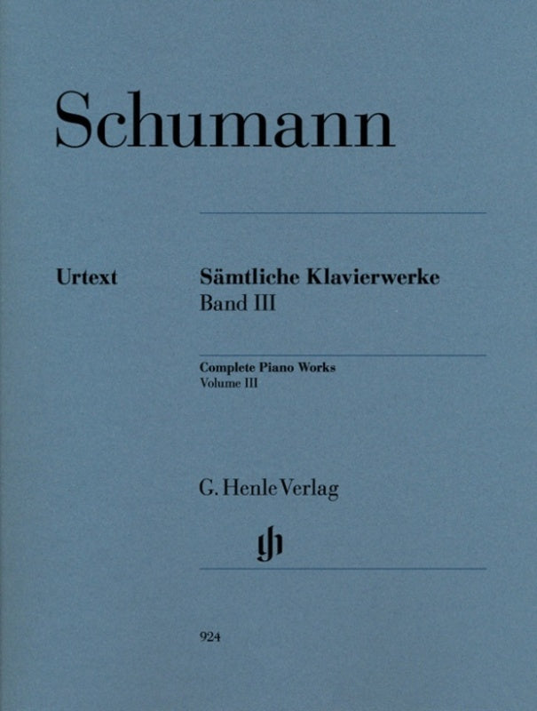 Schumann - Complete Piano Works Vol 3 (Softcover Book)