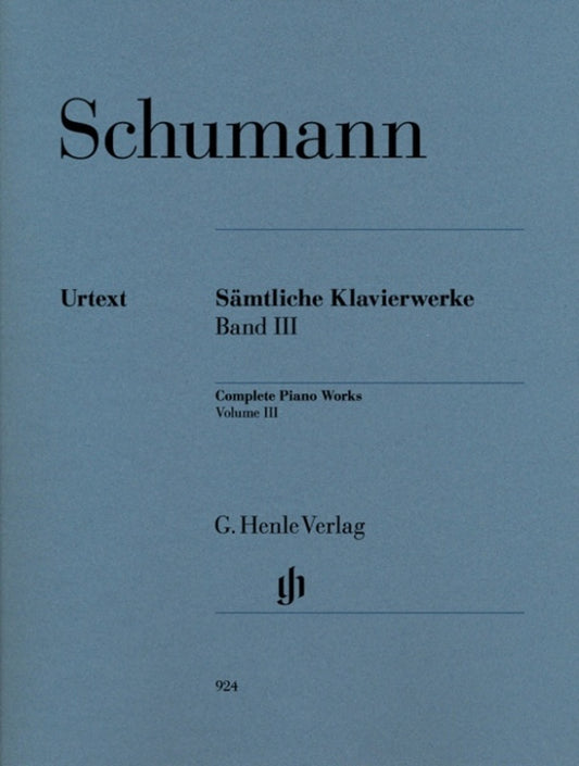 Schumann - Complete Piano Works Vol 3 (Softcover Book)