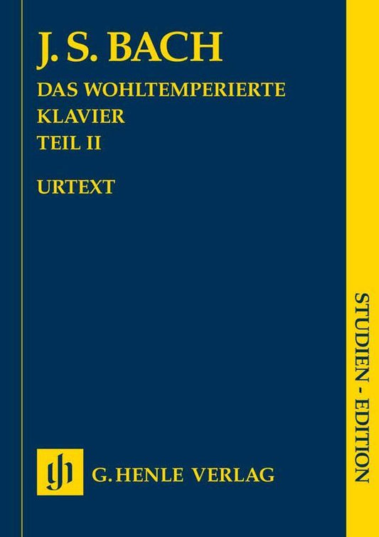 Bach - Preludes and Fugues Pt 2 for Piano Study Score by G. Henle Verlag