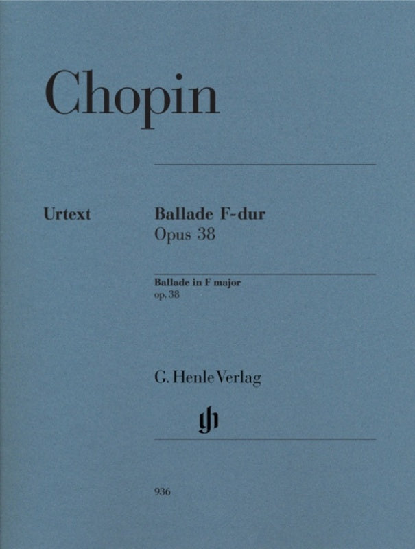 Chopin - Ballade F Major Op 38 (Softcover Book)