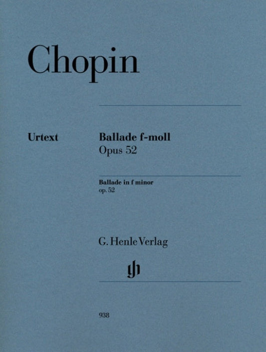 Ballade Op 52 F Min (Softcover Book)