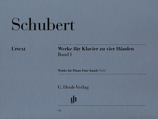 Schubert - Works For Piano 4 Hands Vol 1 Piano Duet (Softcover Book)