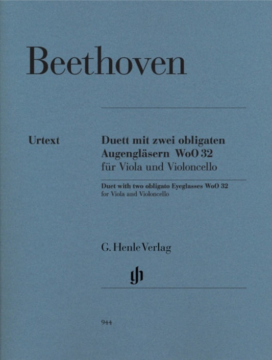 Duet With Two Obligato Eyeglasses Woo 32 Viola Vc (Softcover Book)