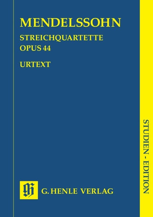 String Quartets Op 44 No 1-3 Study Score Book