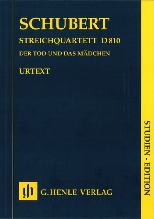String Quartet D Min D810 Study Score Book