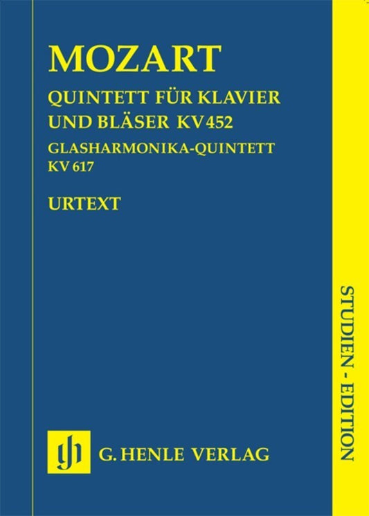 Quintet K452 E Flat Piano And Winds (Music Score) Book